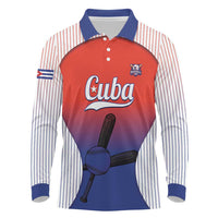 Cuba Baseball Custom Long Sleeve Polo Shirt 2026 Go Champions Red Version - Wonder Print Shop