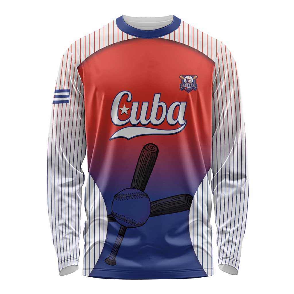 Cuba Baseball Custom Long Sleeve Shirt 2026 Go Champions Red Version - Wonder Print Shop