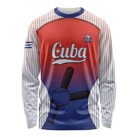 Cuba Baseball Custom Long Sleeve Shirt 2026 Go Champions Red Version - Wonder Print Shop