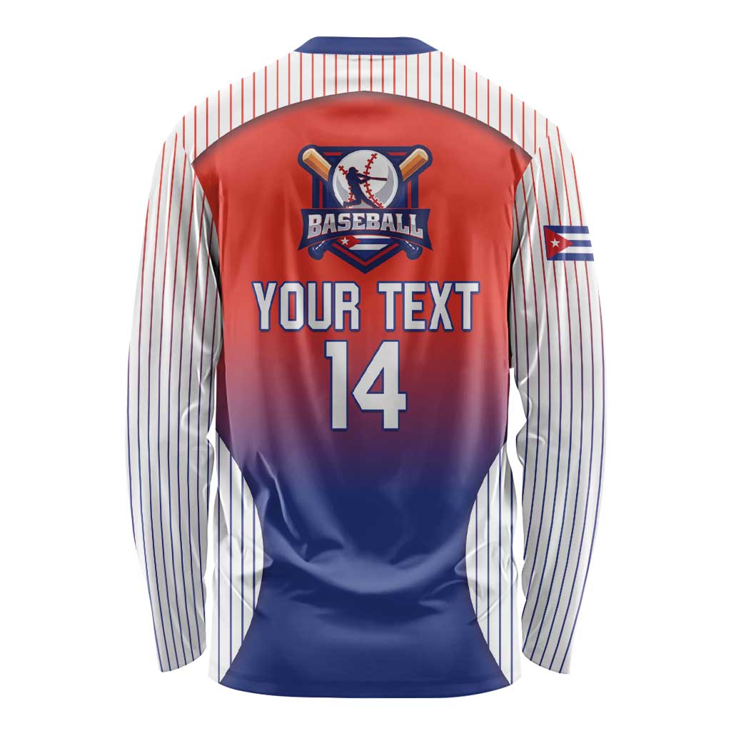 Cuba Baseball Custom Long Sleeve Shirt 2026 Go Champions Red Version - Wonder Print Shop