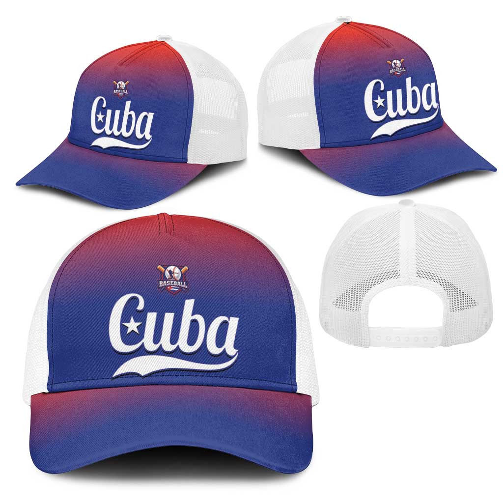 Cuba Baseball Mesh Trucker Cap 2026 Go Champions Red Version - Wonder Print Shop