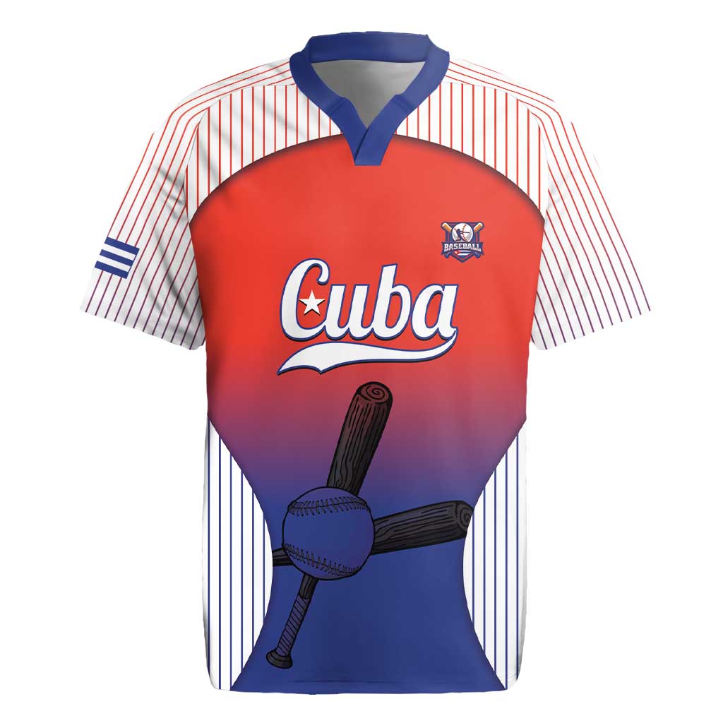 Cuba Baseball Custom Rugby Jersey 2026 Go Champions Red Version - Wonder Print Shop