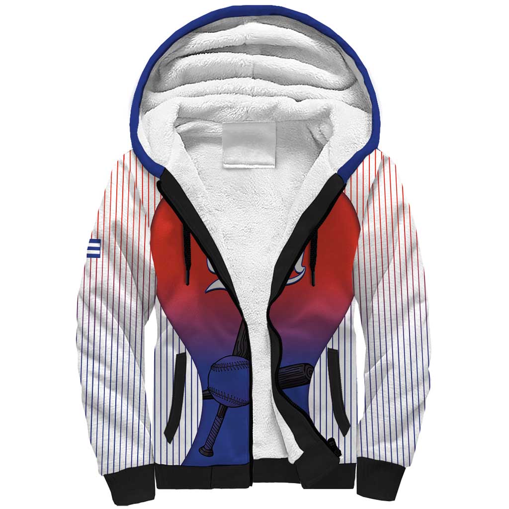 Cuba Baseball Custom Sherpa Hoodie 2026 Go Champions Red Version - Wonder Print Shop