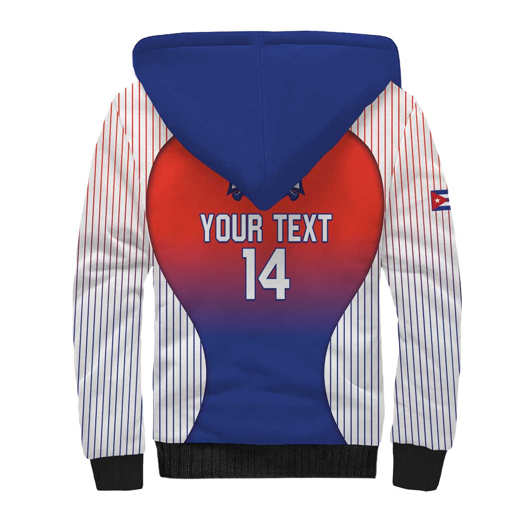 Cuba Baseball Custom Sherpa Hoodie 2026 Go Champions Red Version - Wonder Print Shop