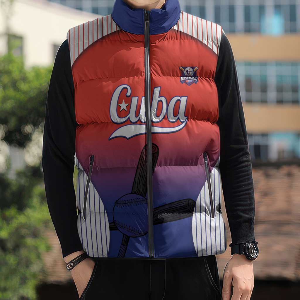 Cuba Baseball Custom Sleeveless Puffer Jacket 2026 Go Champions Red Version - Wonder Print Shop