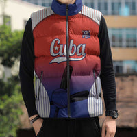 Cuba Baseball Custom Sleeveless Puffer Jacket 2026 Go Champions Red Version - Wonder Print Shop