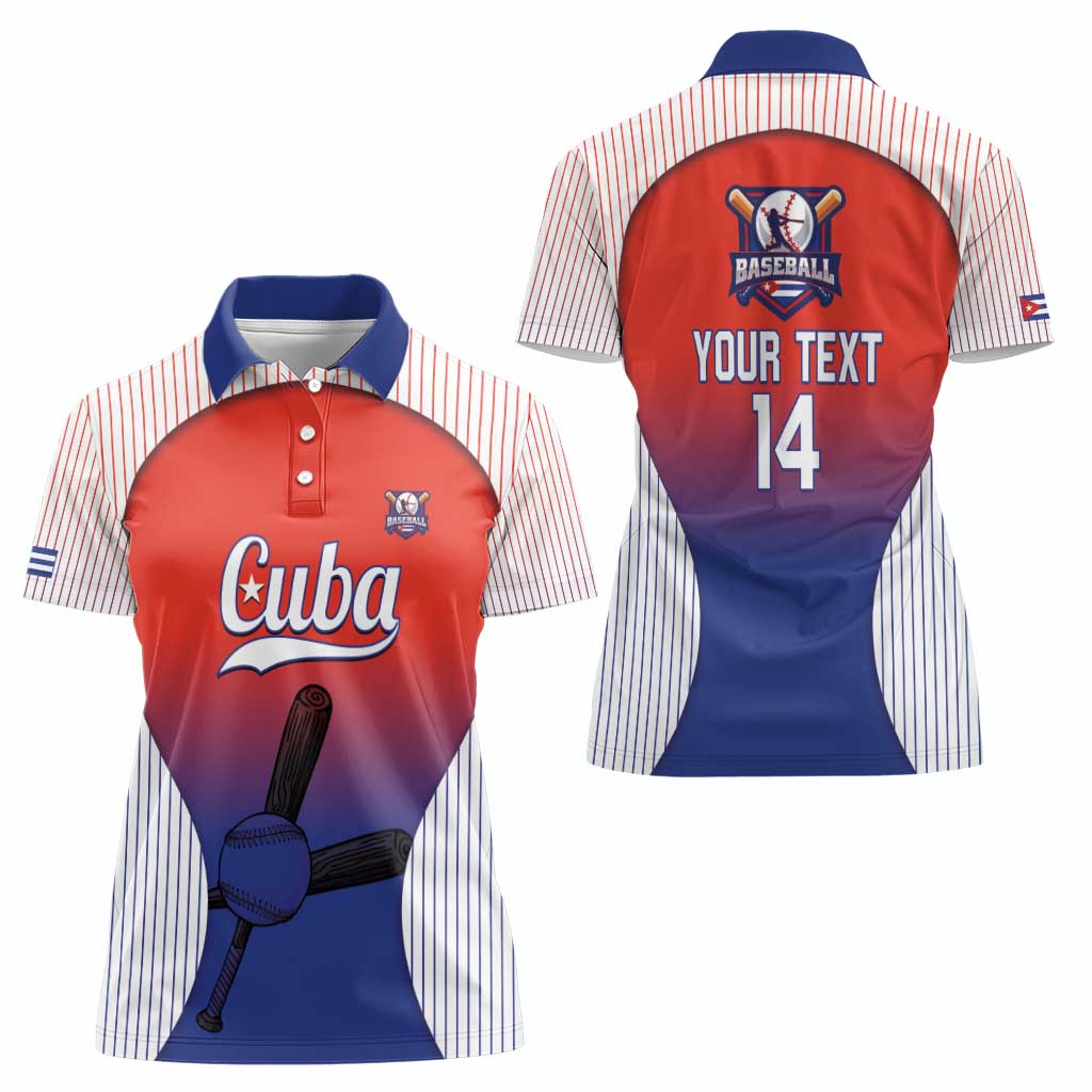 Cuba Baseball Custom Women Polo Shirt 2026 Go Champions Red Version - Wonder Print Shop