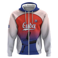 Cuba Baseball Custom Zip Hoodie 2026 Go Champions Red Version - Wonder Print Shop