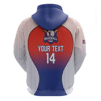Cuba Baseball Custom Zip Hoodie 2026 Go Champions Red Version - Wonder Print Shop