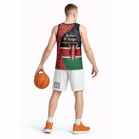 Kenya Jamhuri Day Basketball Jersey One People One Nation Massai Shuka Pattern - Wonder Print Shop