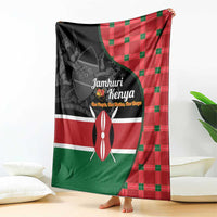 Kenya Jamhuri Day Blanket One People One Nation Massai Shuka Pattern - Wonder Print Shop
