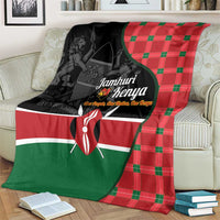 Kenya Jamhuri Day Blanket One People One Nation Massai Shuka Pattern - Wonder Print Shop