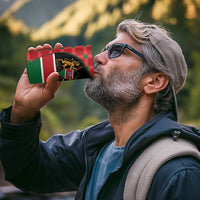 Kenya Jamhuri Day 4 in 1 Can Cooler Tumbler One People One Nation Massai Shuka Pattern - Wonder Print Shop