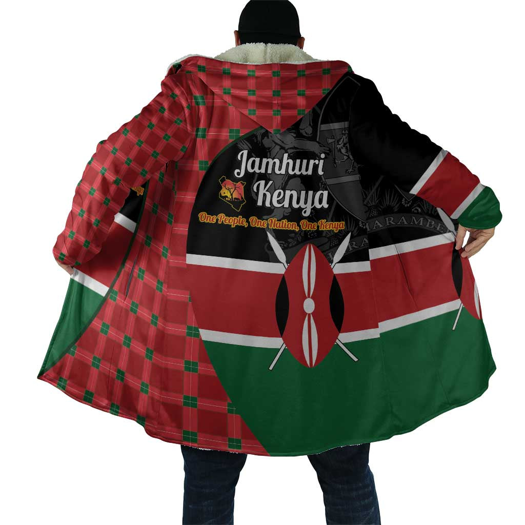 Kenya Jamhuri Day Cloak One People One Nation Massai Shuka Pattern - Wonder Print Shop