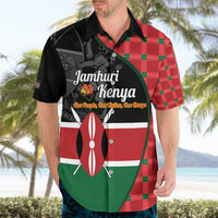 Kenya Jamhuri Day Hawaiian Shirt One People One Nation Massai Shuka Pattern - Wonder Print Shop