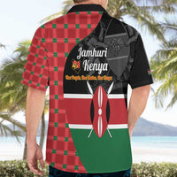 Kenya Jamhuri Day Hawaiian Shirt One People One Nation Massai Shuka Pattern - Wonder Print Shop