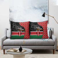 Kenya Jamhuri Day Pillow Cover One People One Nation Massai Shuka Pattern - Wonder Print Shop
