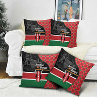 Kenya Jamhuri Day Pillow Cover One People One Nation Massai Shuka Pattern - Wonder Print Shop