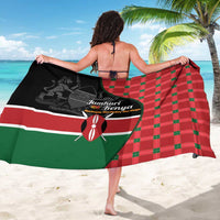 Kenya Jamhuri Day Sarong One People One Nation Massai Shuka Pattern - Wonder Print Shop