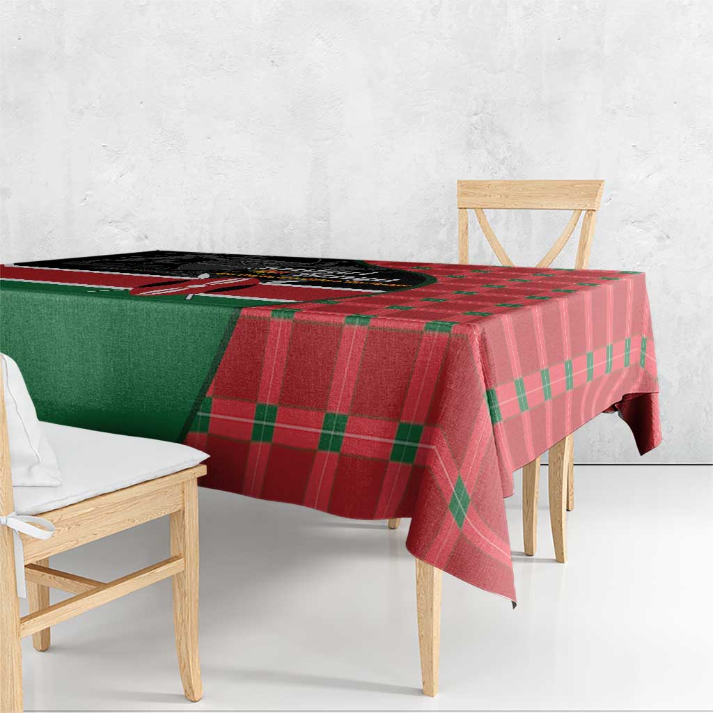 Kenya Jamhuri Day Tablecloth One People One Nation Massai Shuka Pattern - Wonder Print Shop