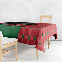 Kenya Jamhuri Day Tablecloth One People One Nation Massai Shuka Pattern - Wonder Print Shop