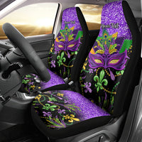 Personalised Mardi Gras Car Seat Cover Carnival Mask Happy Fat Tuesday - Wonder Print Shop