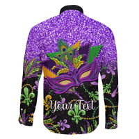 Personalised Mardi Gras Family Matching Short Sleeve Bodycon Dress and Hawaiian Shirt Carnival Mask Happy Fat Tuesday - Wonder Print Shop