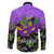 Personalised Mardi Gras Family Matching Short Sleeve Bodycon Dress and Hawaiian Shirt Carnival Mask Happy Fat Tuesday - Wonder Print Shop