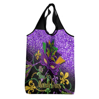 Personalised Mardi Gras Grocery Bag Carnival Mask Happy Fat Tuesday