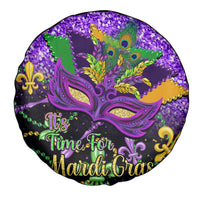 Mardi Gras Spare Tire Cover Carnival Mask Happy Fat Tuesday - Wonder Print Shop