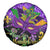 Mardi Gras Spare Tire Cover Carnival Mask Happy Fat Tuesday - Wonder Print Shop