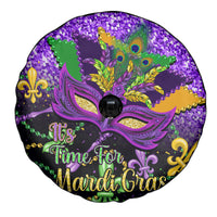 Mardi Gras Spare Tire Cover Carnival Mask Happy Fat Tuesday - Wonder Print Shop