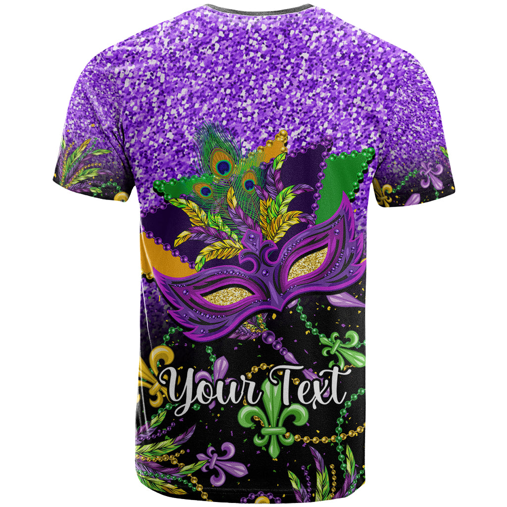 Personalised Mardi Gras T Shirt Carnival Mask Happy Fat Tuesday - Wonder Print Shop