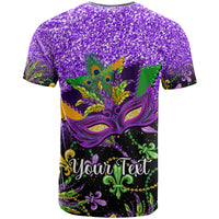 Personalised Mardi Gras T Shirt Carnival Mask Happy Fat Tuesday - Wonder Print Shop