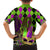 Mardi Gras 2024 Family Matching Long Sleeve Bodycon Dress and Hawaiian Shirt Jester Mask With Beads Colorful Version - Wonder Print Shop
