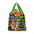 Mardi Gras Grocery Bag Jester Mask With Beads Colorful Version
