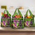 Mardi Gras Grocery Bag Jester Mask With Beads Colorful Version