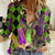 Mardi Gras 2024 Women Casual Shirt Jester Mask With Beads Colorful Version - Wonder Print Shop