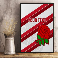 Custom England Rugby Canvas Wall Art 2024 Go Champions Red Rose Sporty Version - Wonder Print Shop