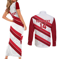 Custom England Rugby Couples Matching Short Sleeve Bodycon Dress and Long Sleeve Button Shirt 2024 Go Champions Red Rose Sporty Version - Wonder Print Shop