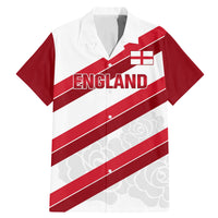 Custom England Rugby Family Matching Mermaid Dress and Hawaiian Shirt 2024 Go Champions Red Rose Sporty Version - Wonder Print Shop
