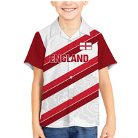 Custom England Rugby Family Matching Mermaid Dress and Hawaiian Shirt 2024 Go Champions Red Rose Sporty Version - Wonder Print Shop