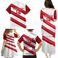 Custom England Rugby Family Matching Puletasi and Hawaiian Shirt 2024 Go Champions Red Rose Sporty Version - Wonder Print Shop