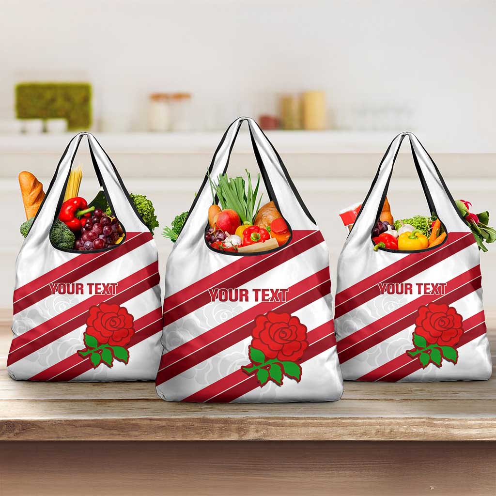 Custom England Rugby Grocery Bag Go Champions Red Rose Sporty Version