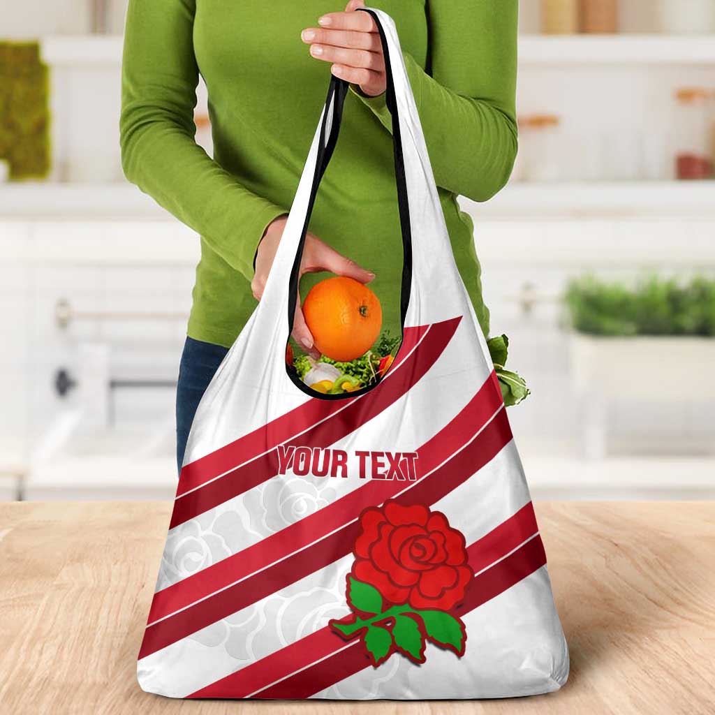 Custom England Rugby Grocery Bag Go Champions Red Rose Sporty Version