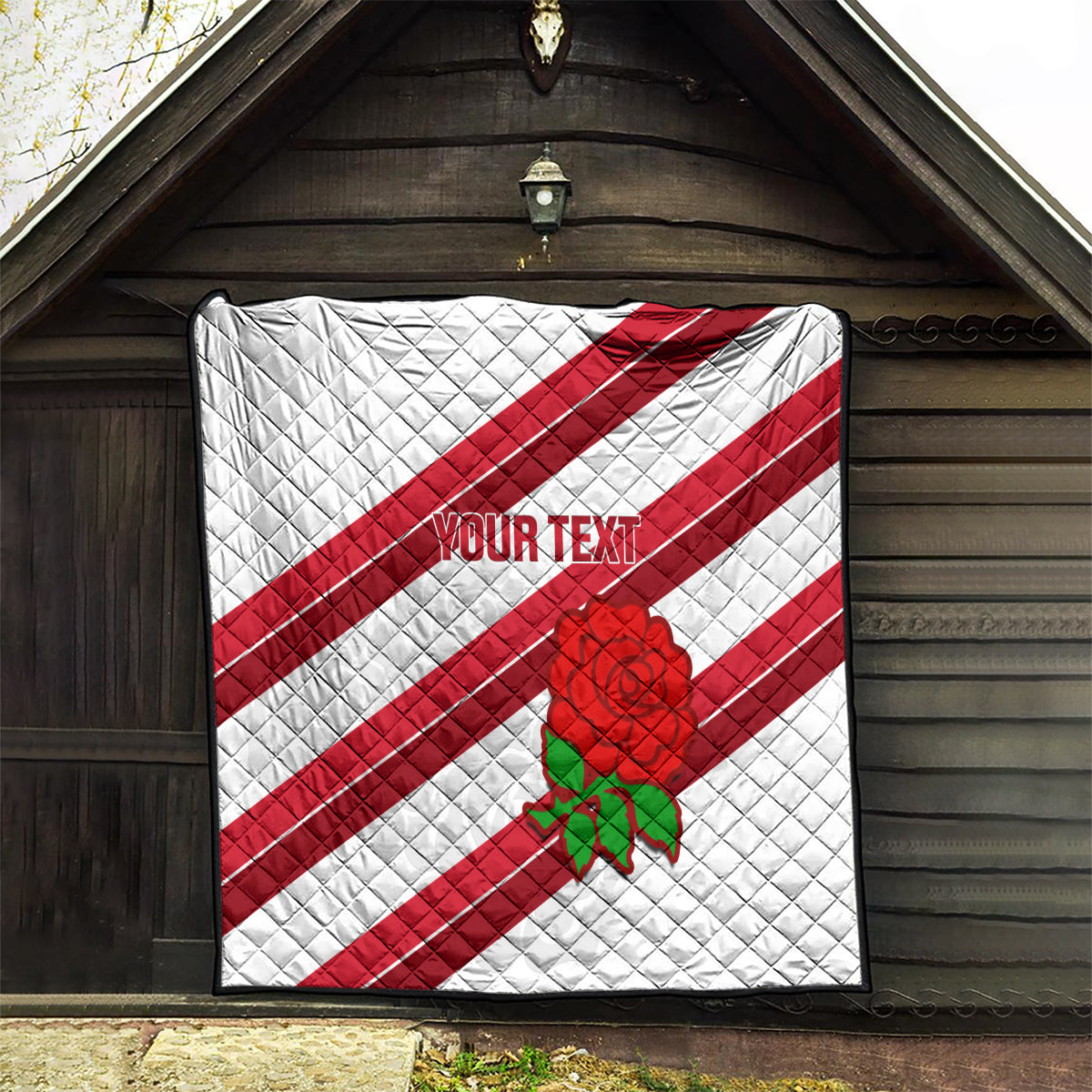 Custom England Rugby Quilt 2024 Go Champions Red Rose Sporty Version - Wonder Print Shop