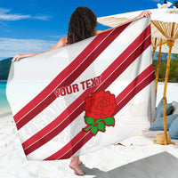 Custom England Rugby Sarong 2024 Go Champions Red Rose Sporty Version - Wonder Print Shop