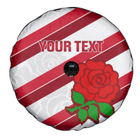 Custom England Rugby Spare Tire Cover 2024 Go Champions Red Rose Sporty Version - Wonder Print Shop