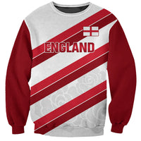 Custom England Rugby Sweatshirt 2024 Go Champions Red Rose Sporty Version - Wonder Print Shop
