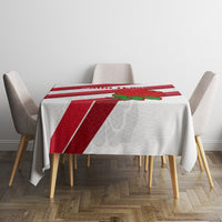 Custom England Rugby Tablecloth 2024 Go Champions Red Rose Sporty Version - Wonder Print Shop